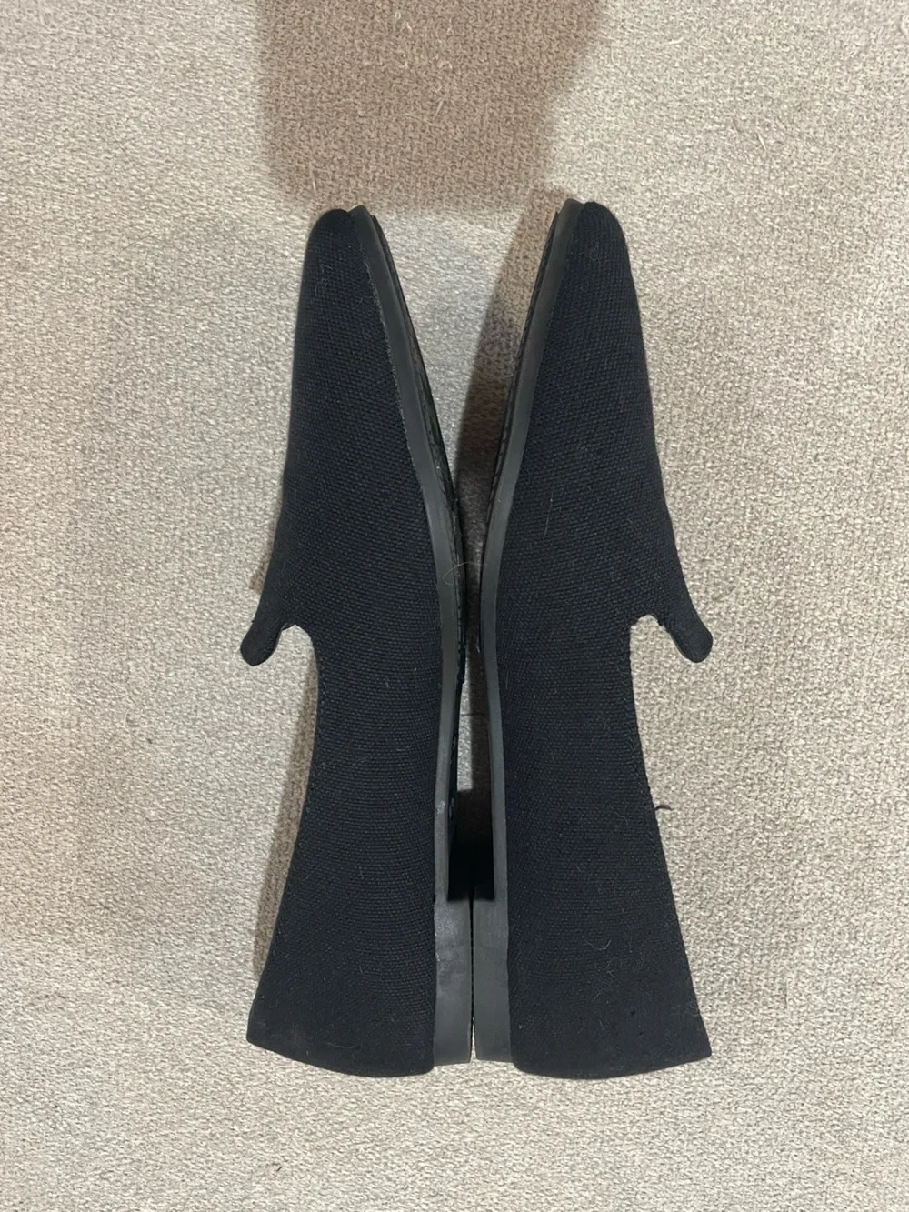 Olivia & Kate Black Pointed Toe Loafers Flats 7.5